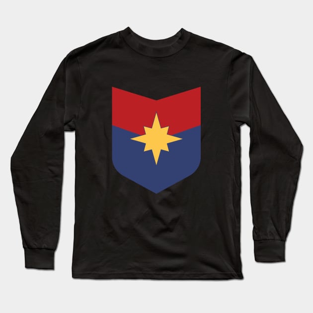 Captain Mar Vell Emblem Long Sleeve T-Shirt by Aefe